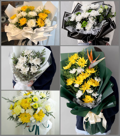山东青岛平度市大泽山镇祝哥庄村白事花束代送